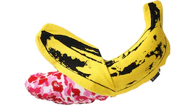 BAPE ABC Camo Andy Warhol Banana Cushion (Small) Pink