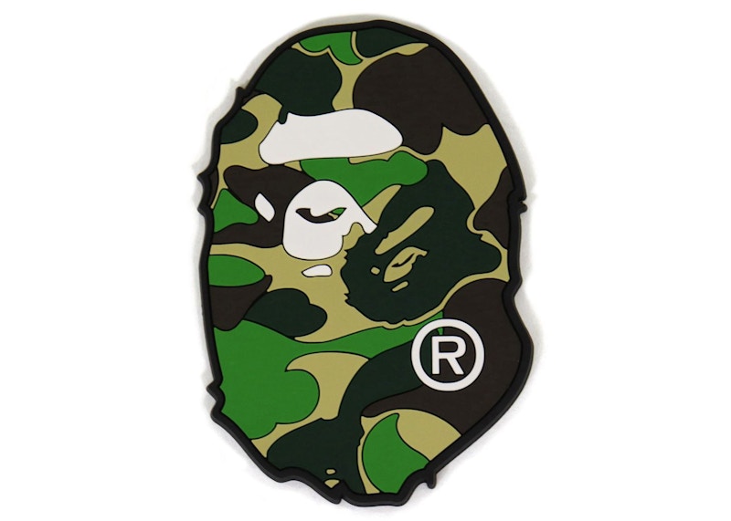 BAPE ABC Camo Ape Head Rubber Coaster Green - SS21 - US