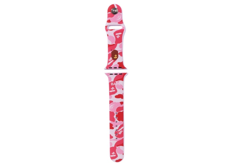 BAPE ABC Camo Apple Watch Band 41 45mm Pink FW22 US