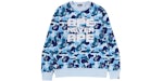 BAPE ABC Camuflaje Asnka Cuello Redondo Azul