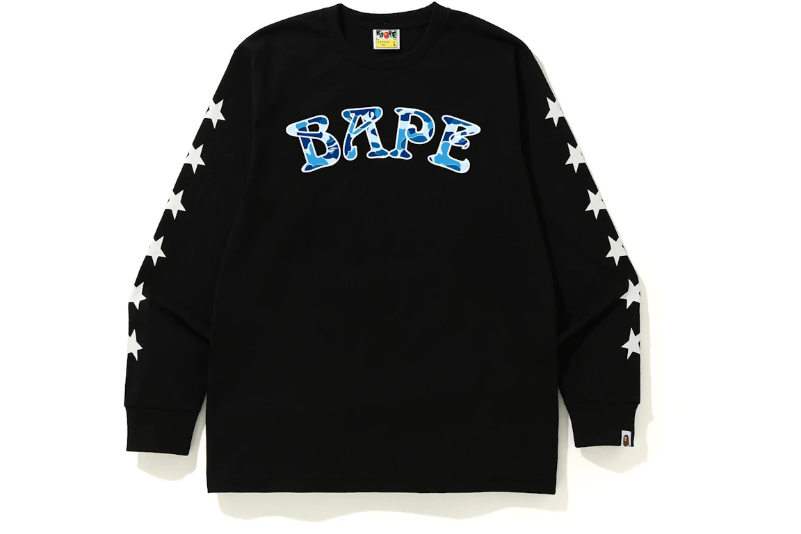 BAPE ABC Camo BAPE 88 L/S Tee Black/Blue