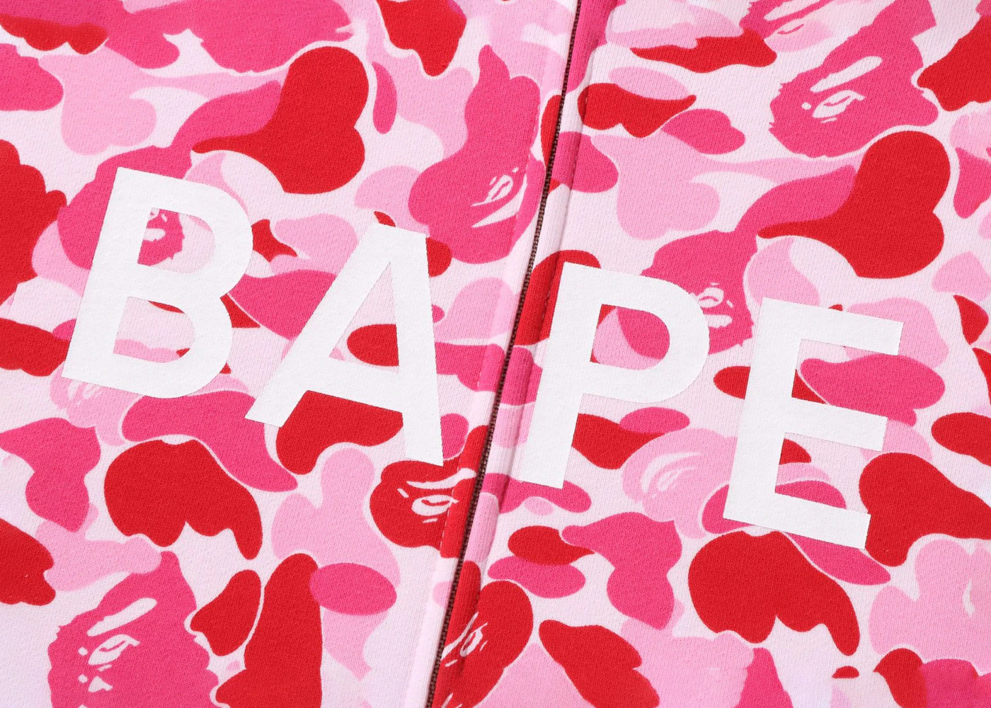 BAPE ABC Camo BAPE Full Zip Hoodie Pink Men's - SS22 - US