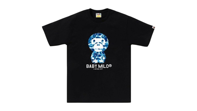 BAPE ABC Camo Baby Milo (SS25) Tee Black/Blue Men's - SS25 - US