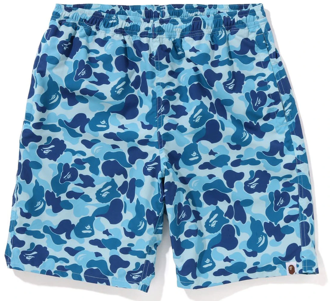 BAPE ABC Camo Beach Shorts (SS23) Blue Men's - SS23 - US