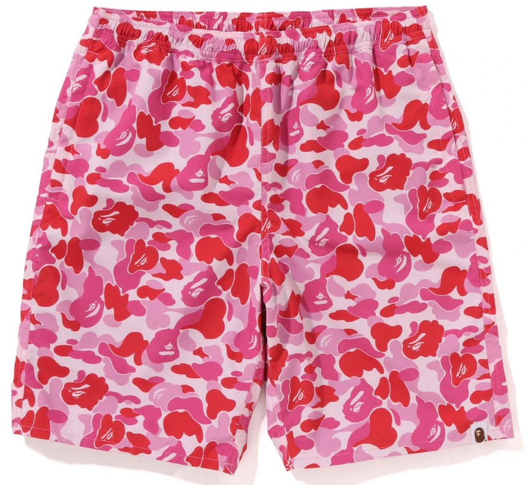 BAPE ABC Camo Beach Shorts (SS23) Pink Men's - SS23 - US