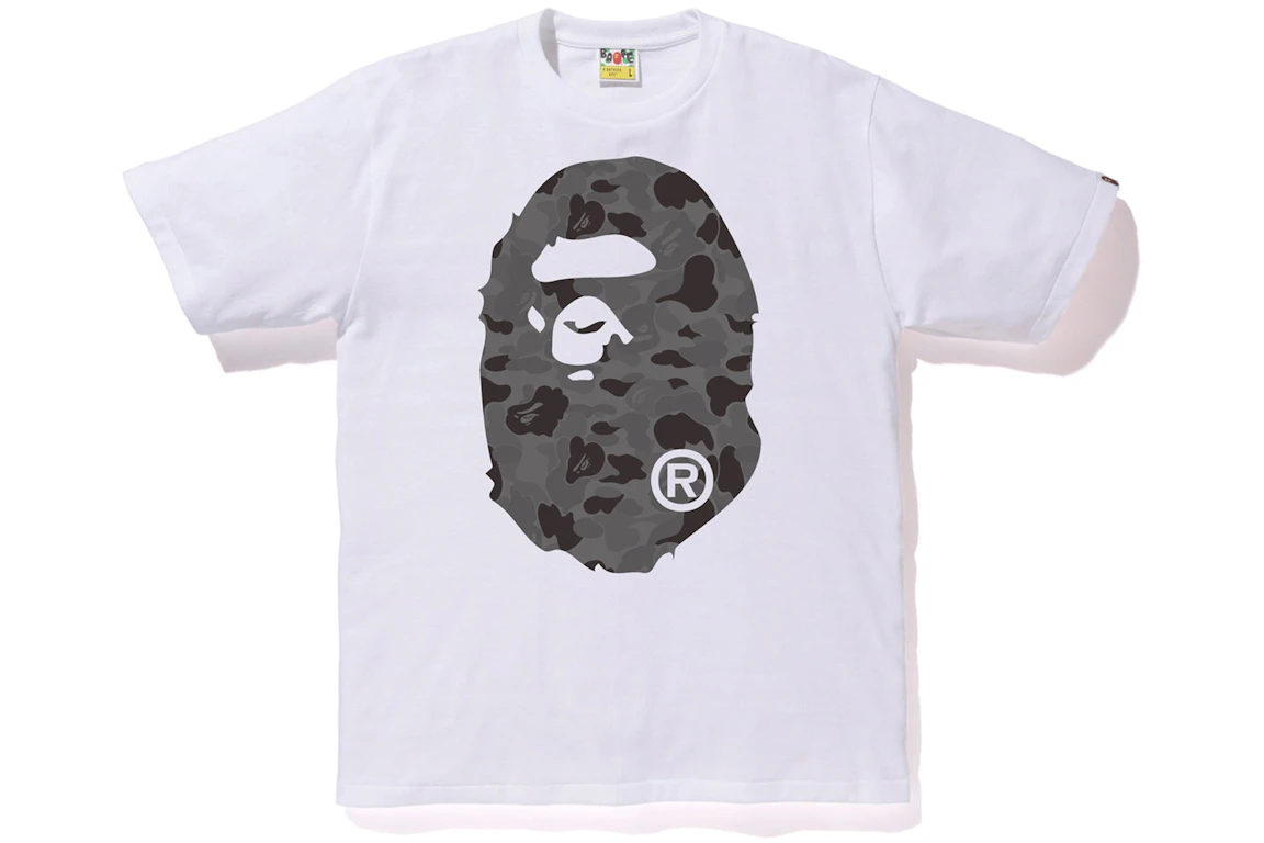 BAPE ABC Camo Big Ape Head Tee White/Black
