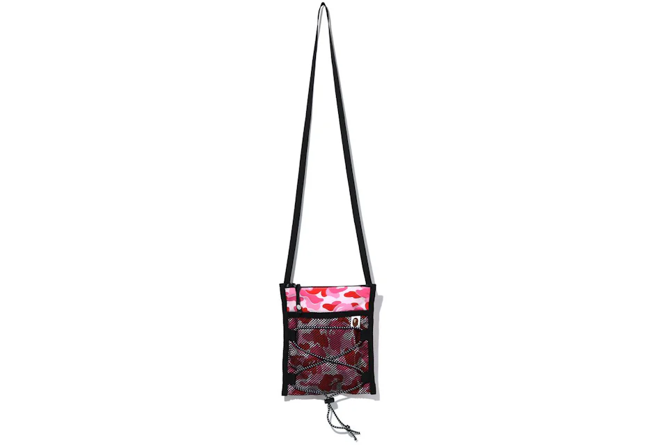 BAPE ABC Camo Bungee Cord Pouch Pink