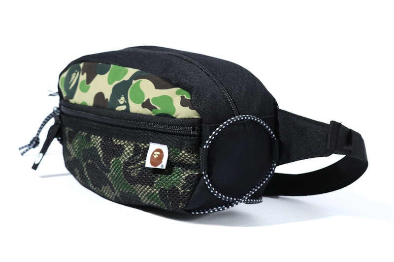 BAPE ABC Camo Bungee Cord Waist Bag Green SS20 JP