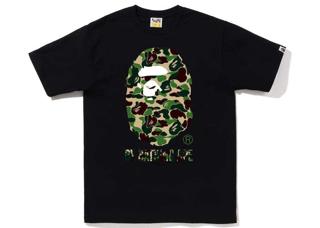 Pre-owned Bape Abc Camo By Bathing Ape Tee Black Green In Black/green