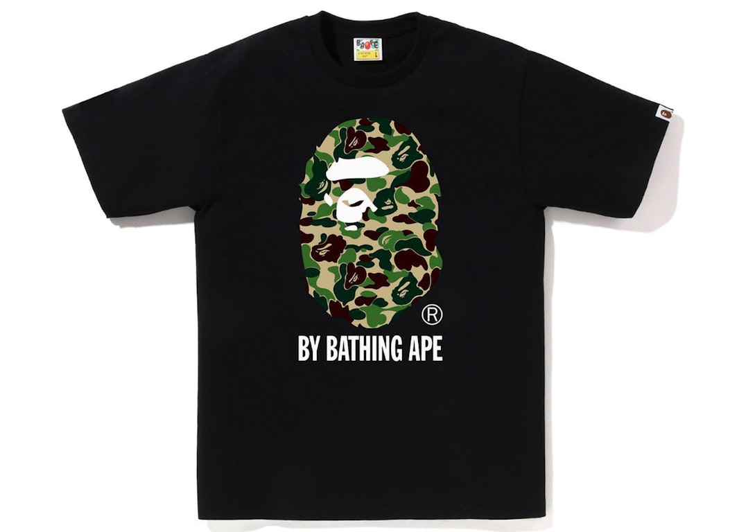 Pre-owned Bape Abc Camo By Bathing Ape Tee Black/green