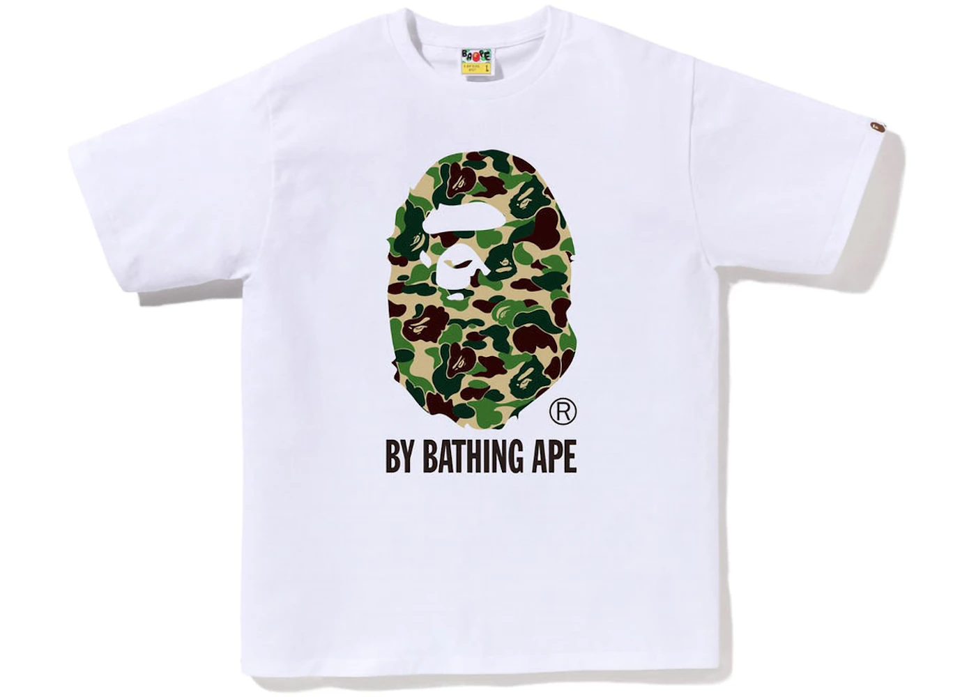 BAPE ABC Camo By Bathing Ape Tee White/Green Men's - US