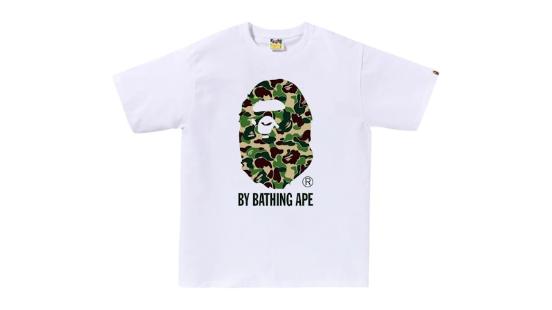 【値下げ中】Ape BAPE エイプ ベイプ ABCカモ メッシュロンティー BAPE ABC Camo By Bathing Ape Tee (SS25) White/Green メンズ - JP