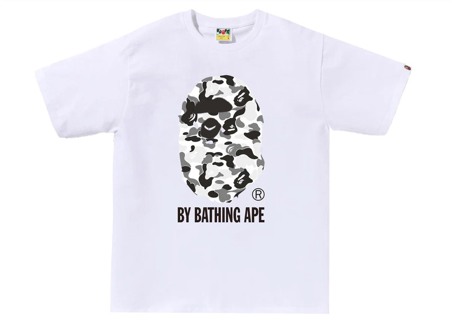 BAPE ABC Camo By Bathing Ape Tee White/Black Men's - Multiple - US