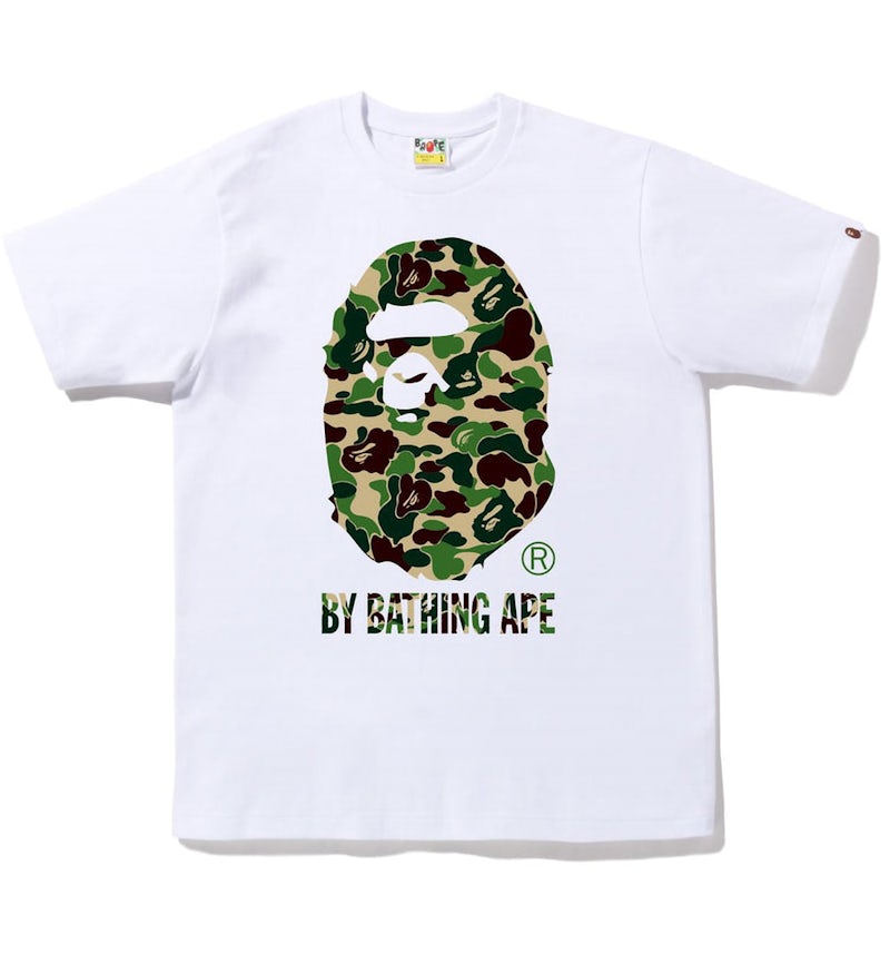 BAPE ABC Camo By Bathing Ape Tee White/Green Men's US