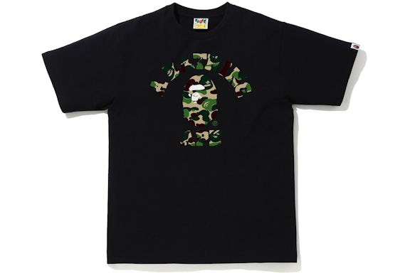 BAPE ABC Mimetico College Tee (SS21) Nero/Verde