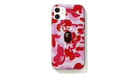 BAPE ABC Camo College iPhone 11 Case Pink