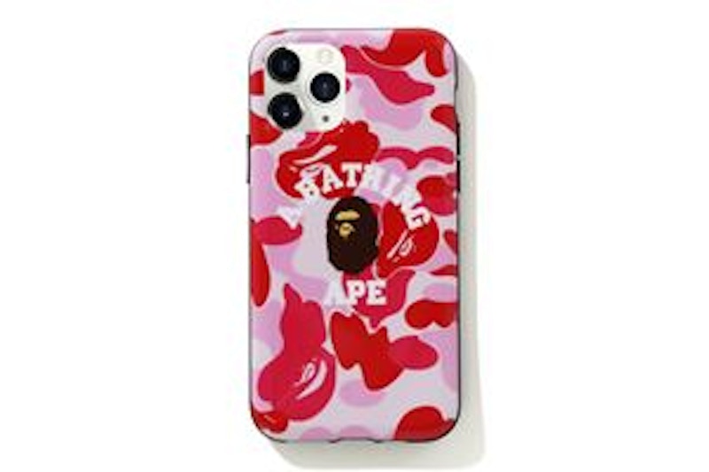 BAPE ABC Camo College iPhone 11 Pro Case Pink FW19 US