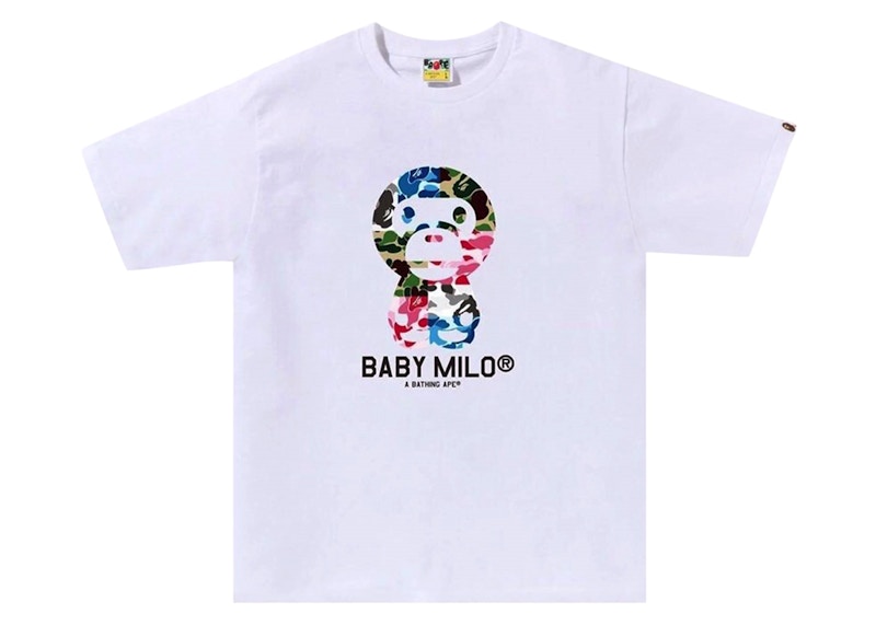BAPE ABC Camo Crazy Baby Milo Tee White Men's - FW23 - US