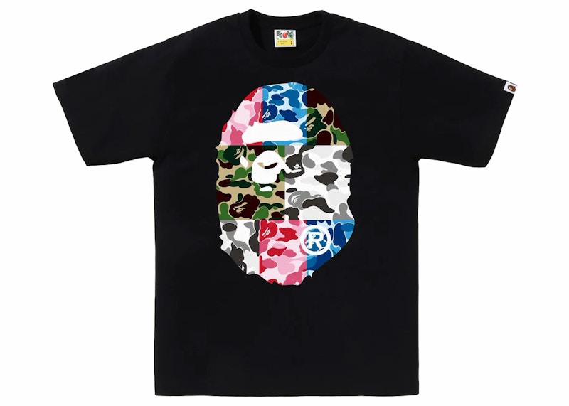 BAPE ABC Camo Crazy Side Big Ape Head Tee White Men's - SS22 - US