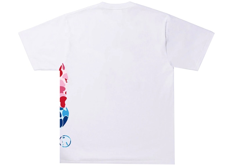 BAPE ABC Camo Crazy Side Big Ape Head Tee White Men's - SS22 - US