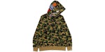 BAPE ABC Camo Crystal Stone Shark Full Zip Hoodie Green