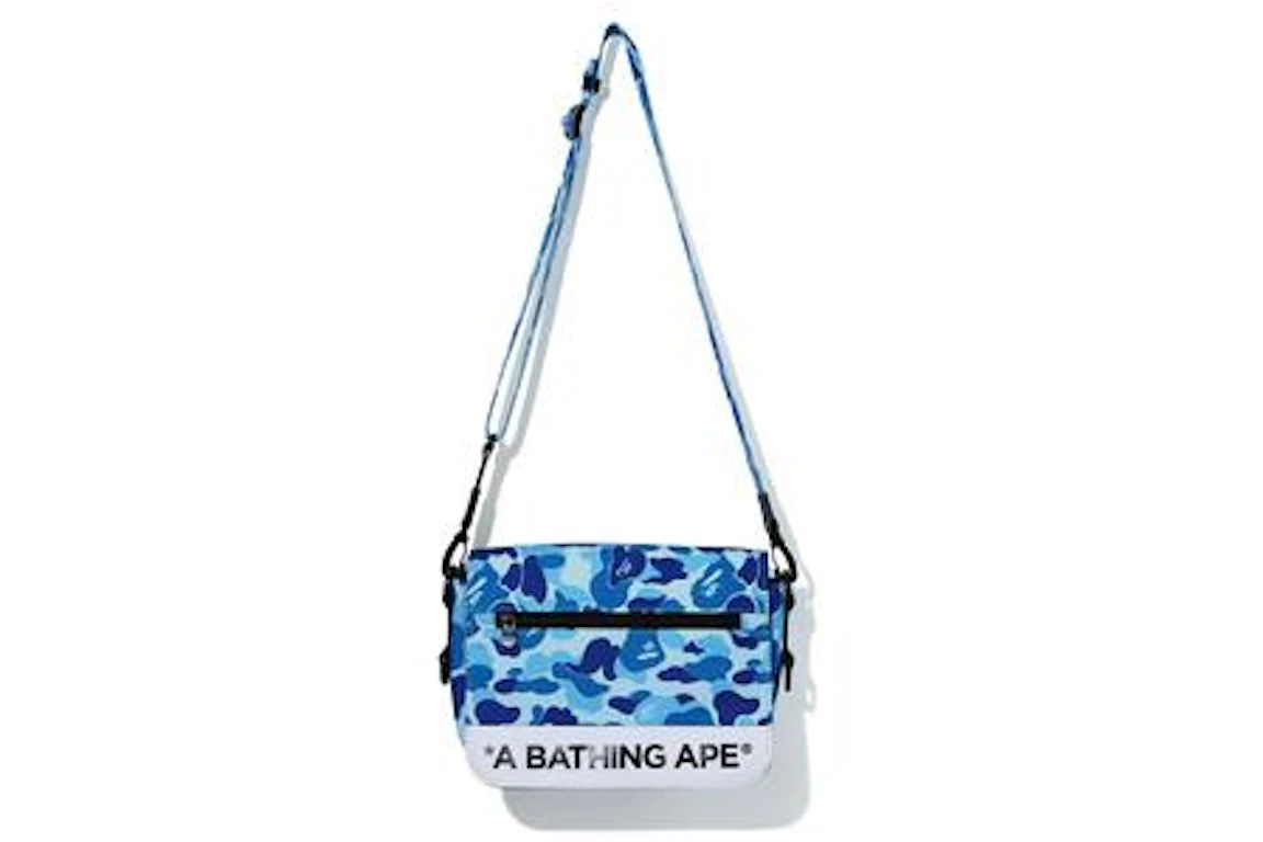 BAPE ABC Camo Double Strap Bag Blue