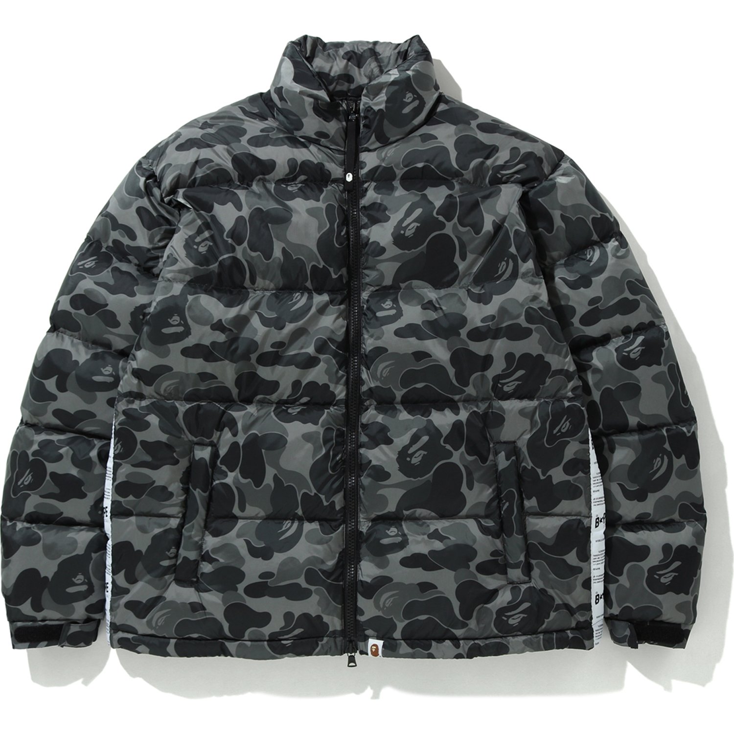 bape camo down jacket