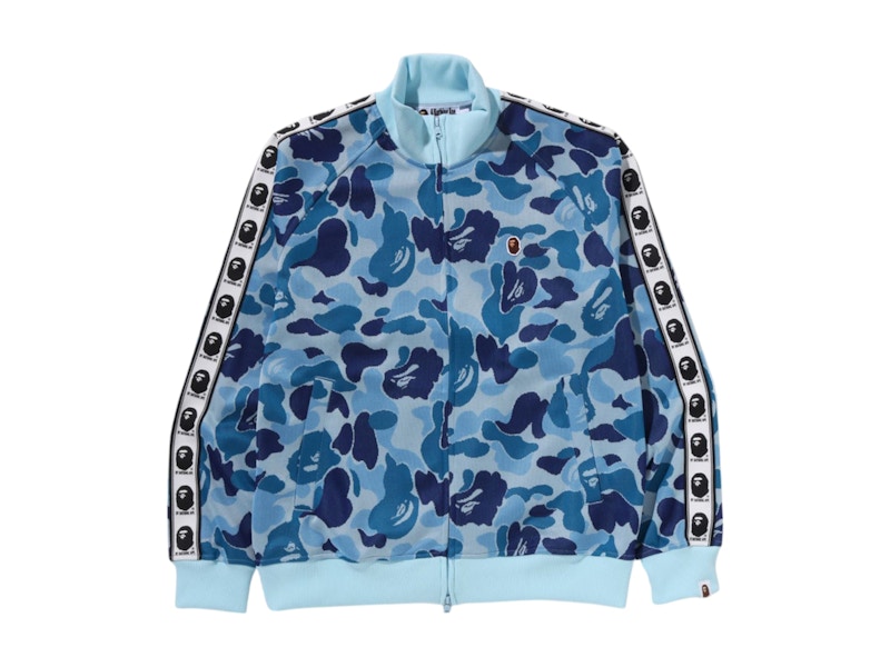 希少 BAPE ABC CAMO JACQUARD TRACK JACKET BAPE ABC Camo Jacquard Track Jacket Blue Men's - SS25 - US