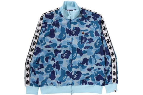BAPE ABC Camouflage Jacquard Track Jacket Bleu Homme de la