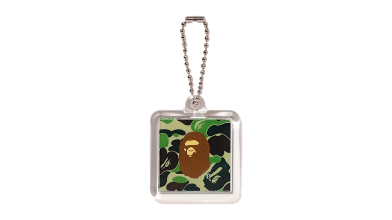 Pre-owned Bape Men's  Abc Camo Keychain In Green