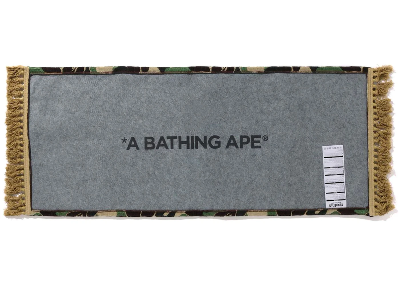 BAPE ABC Camo Kitchen Rug Green Men's - FW23 - US