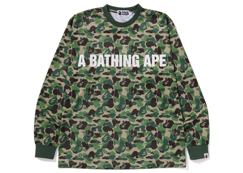 A BATHING APE CAMO MESH RELAXED FIT Tee-