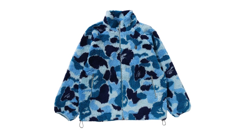 BAPE ABC Camo Metal One Point Boa Jacket Blue