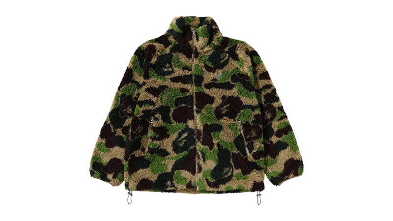 BAPE ABC Camo Metal One Point Boa Jacket Green