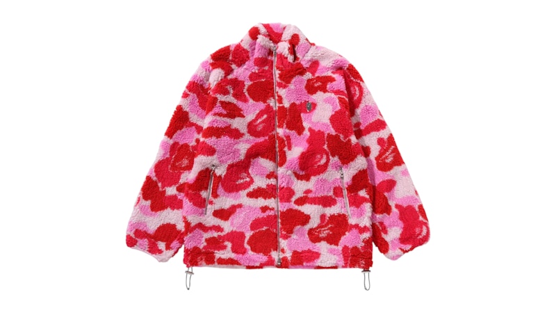 BAPE ABC Camo Metal One Point Boa Jacket Pink メンズ - FW25 - JP