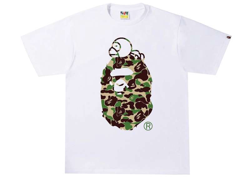 white and green bape shirt