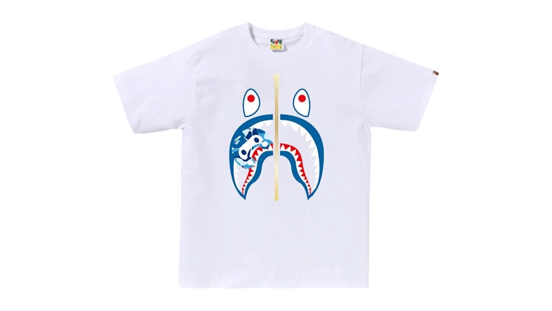 【美品】BAPE KIDS 長袖カットソー 90 シャークデザイン正規品 BAPE KIDS® JAPAN OFFICIAL | COLOR CAMO SHARK SEIJIN LS TEE 2025年8