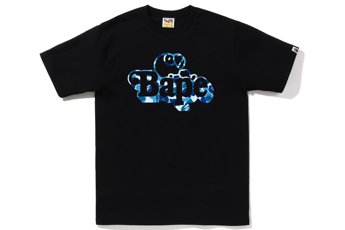 Click to view more detailed imagery on our partner's website Pre-owned Bape Abc Camo Milo On Tee Black Blue