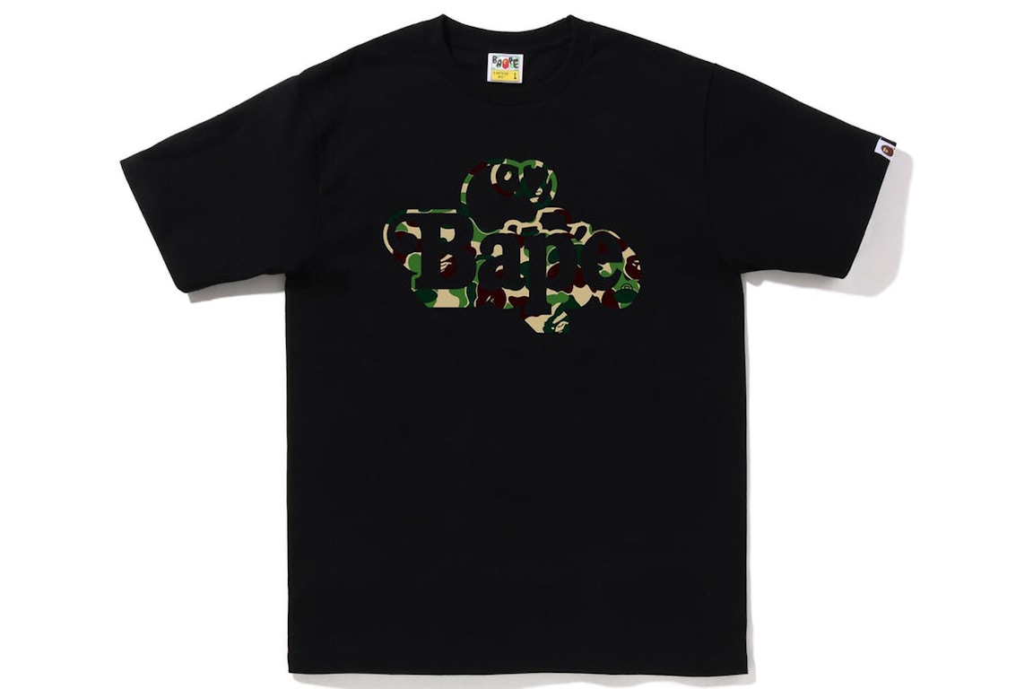 Click to view more detailed imagery on our partner's website Pre-owned Bape Abc Camo Milo On Tee Black Green