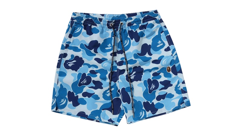 Pantaloncini da pioggia BAPE ABC Camo One Point Relaxed Fit blu