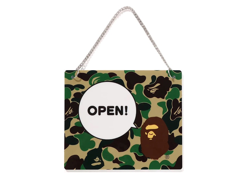 BAPE ABC Camuflaje Letrero Abierto/Cerrado Multicolor
