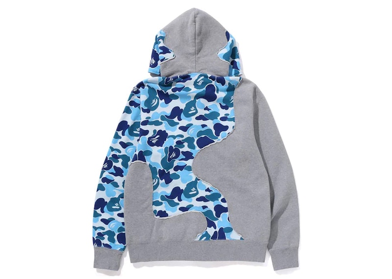 BAPE ABC Camo Patchwork Full Zip Hoodie Blue Men s SS24 US