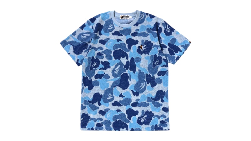 【A BATHING APE】3色展開 ABC CAMO PILE JACQUARD ONEPOINT TEE BAPE ABC Camo Pile Jacquard One Point Tee Blue Men's - SS25 - US