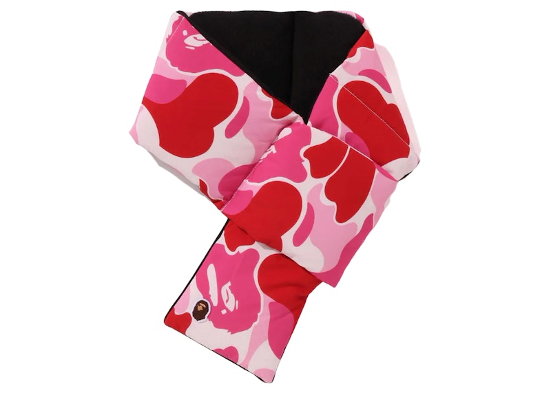 BAPE ABC Camo Pocket Fleece Scarf Pink