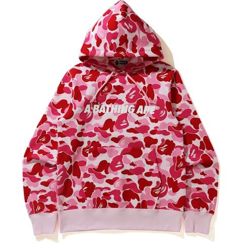 Pink abc 2025 bape hoodie