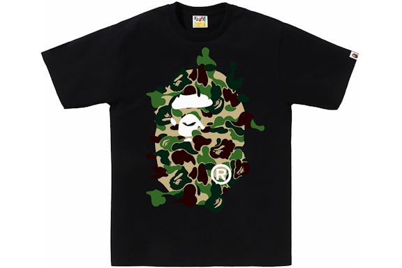 BAPE ABC Camuflaje Rebuild Big Ape Head Tee Negro/Verde