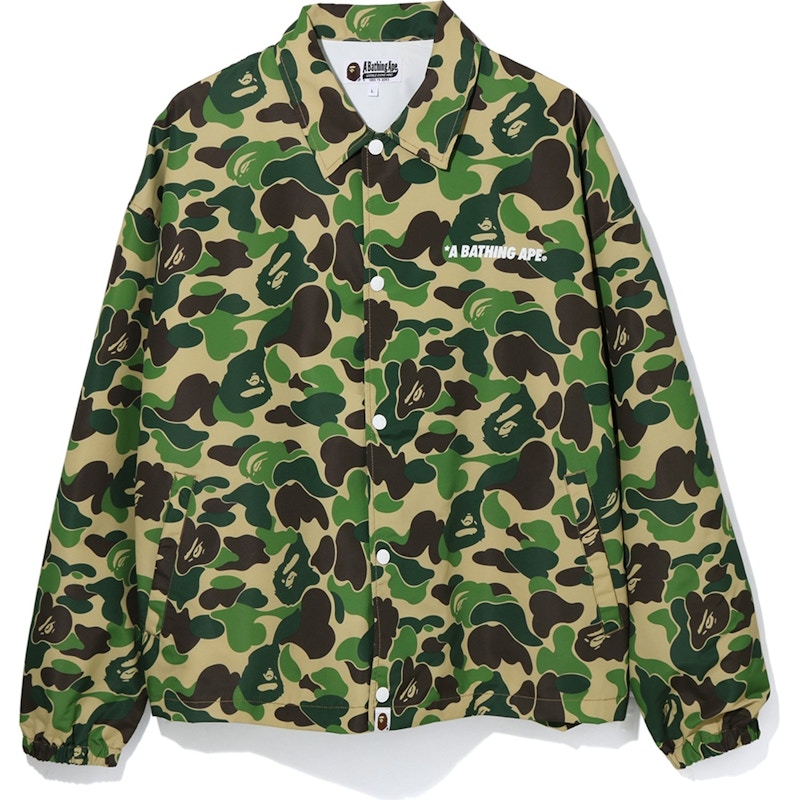 BAPE ABC Camo Relaxed Coach Jacket Green Men's - FW19 - US