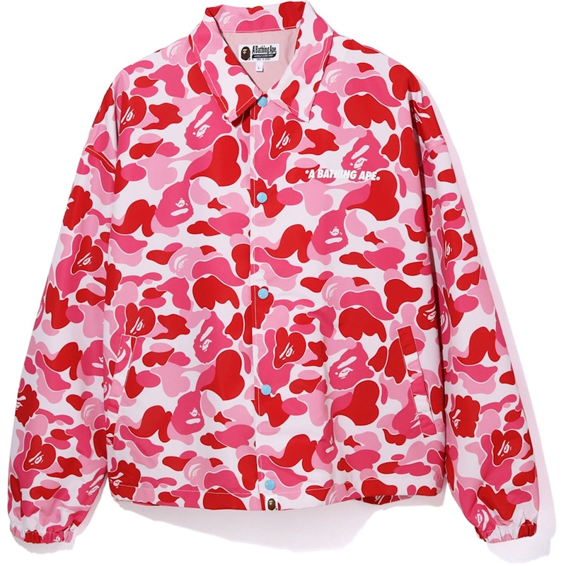 bape abc camo relaxed coach jacket