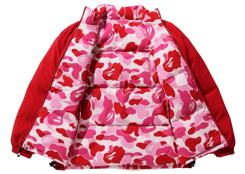 BAPE ABC Camo Reversible Down Jacket Pink Men's FW23 US