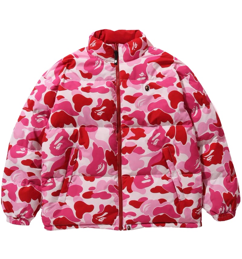 BAPE ABC Camo Reversible Down Jacket Pink Men's FW23 US